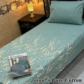 Single Bed Sheet Pair (Set) Pure Cotton-Design-4521